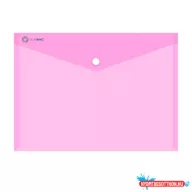   Irattartó tasak A4, PP patentos Bluering® transzparens pink