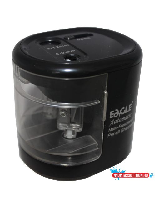 Hegyező asztali 2 lyukú elektromos elemes és USB adapterrel működtethető EG5161 Eagle fekete