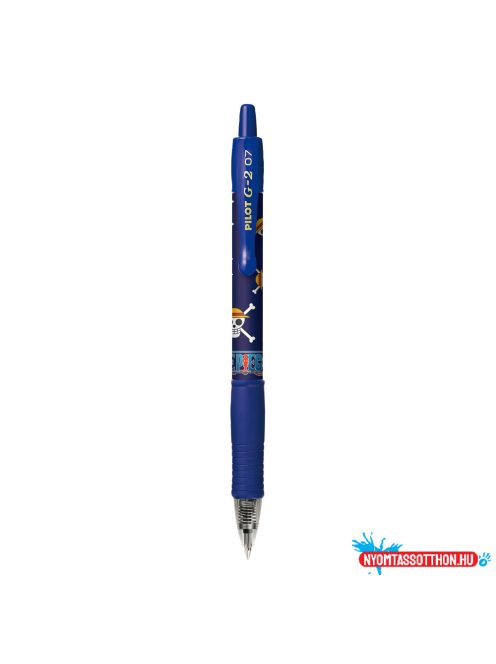 Zseléstoll 0,7mm, nyomógombos Pilot G-2 One Piece, írásszín kék