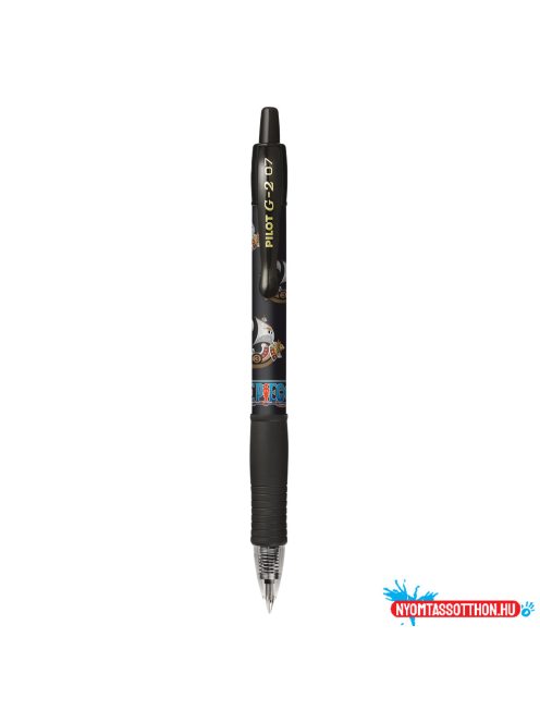 Zseléstoll 0,7mm, nyomógombos Pilot G-2 One Piece, írásszín fekete