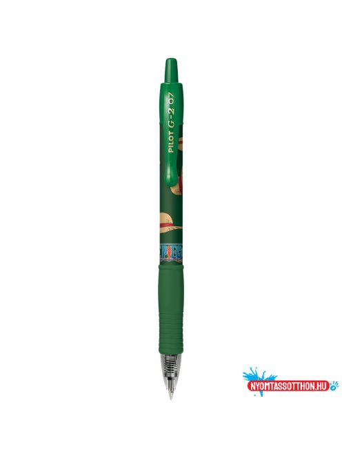 Zseléstoll 0,7mm, nyomógombos Pilot G-2 One Piece, írásszín zöld