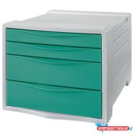   Esselte Colour"Breeze fiókos irattartó áttetsző, zöld