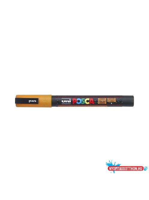 Dekormarker 0,9-1,3mm, Uni-Posca PC-3ML csillámló narancs