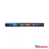 Dekormarker 0,9-1,3mm, Uni-Posca PC-3ML csillámló kék