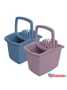 Vödör 15 liter szögletes kicsavaró kosárral York_070040