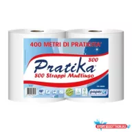   Ipari törlő 2 rétegű tekercses átmérő: 26 cm 800 lap/tek 2 tekercs/karton Paperdi Pratika 800_BI8S