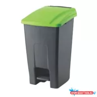   Szemetes kuka pedálos műanyag 50 literes antracit/zöld UP227-212