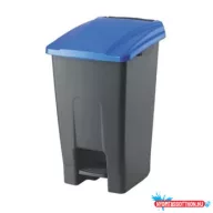   Szemetes kuka pedálos műanyag 50 literes antracit/kék UP227-215