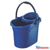   Felmosó vödör szögletes 10 literes kicsavaró kosárral kék UP612-005