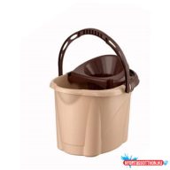   Felmosó vödör 12 literes műanyag kicsavaró kosárral barna UP601-210