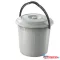 Szemetes kuka fedeles műanyag 10 literes szürke UP618-002