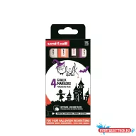   Krétamarker folyékony 1,8-2,5mm Uni-Posca PWE-5M 4 db-os Halloween készlet
