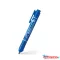 Alkoholos marker 1,3 mm, nyomógombos, Zebra Mckie Retractable írásszín kék