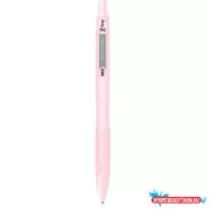   Golyóstoll 1 mm, rózsaszín tolltest, Zebra Z-Grip Pastel, írásszín kék