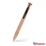 Golyóstoll 1 mm, négyszínű, Zebra Smooth, rose gold