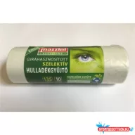  Szemeteszsák újrahasznosított 135 liter 70 x 110 cm 25 mikron 10 db/tekercs Mazzini_átlátszó