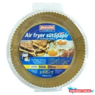   Sütőpapír Air Fryer forrólevegős sütőbe szögletes átmérő: 16 cm 50 db/csomag Premium Mazzini