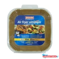   Sütőpapír Air Fryer forrólevegős sütőbe szögletes átmérő: 20 cm 50 db/csomag Premium Mazzini