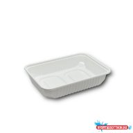   Elviteles doboz - szögletes alj PP 500 ml 50 db/csomag fehér