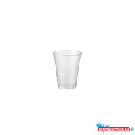 Pohár 1 dl műanyag 100 db/csomag PP átlátszó