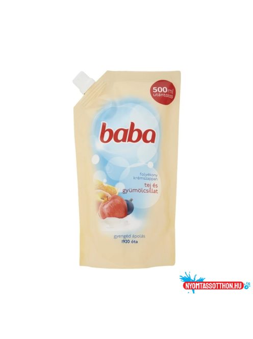 Folyékony szappan utántöltő 500 ml Baba Tej és Gyümölcs