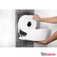   Adagoló tekercses toalettpapírhoz műanyag 18 cm átmérőig S Katrin Jumbo_82117 fehér