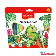   Rostirón, filctoll készlet 2 mm 18 db/bliszter Keyroad vegyes színek