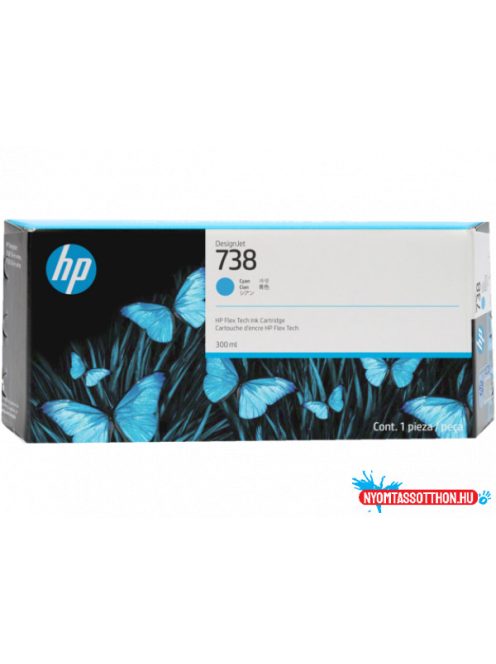 HP 676M6A Patron Cyan 300ml No.738