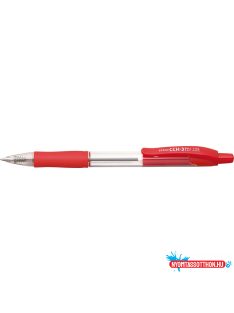   Golyóstoll 0,7mm, piros átlátszó test, Penac CCH-3, írásszín piros