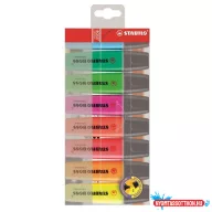   Szövegkiemelõ készlet 2-5mm, vágott hegyû STABILO Boss original, 8 különféle szín