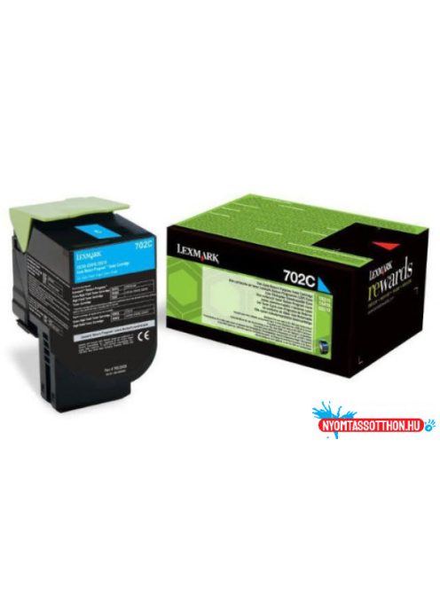 Lexmark CS510 Extra High Return Toner Cyan 4.000 oldal (Eredeti) 70C2XC0