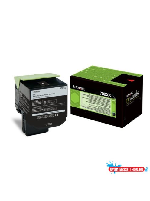 Lexmark CS510 Extra High Return Toner Black 8.000 oldal (Eredeti)70C2XK0