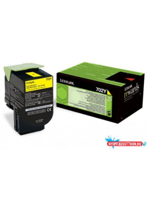 Lexmark CS510 Extra High Return Toner Yellow 4.000 oldal (Eredeti) 70C2XY0