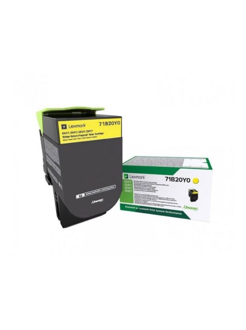 Lexmark CS31 / 41 / 51x Yellow CRTG Return