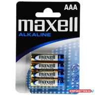 Elem AAA mikro LR03 alkaline 4 db/csomag, Maxell