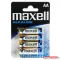 Elem AA ceruza LR6 alkaline 4 db/csomag, Maxell
