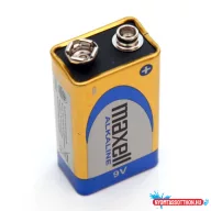 Elem 9V-os 6LR61 alkaline 1 db/csomag, Maxell