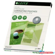   Leitz STANDARD meleglamináló-fólia UDT, A4, 80 mikron, 100db/cs