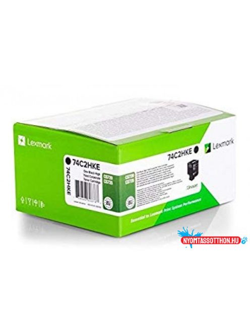 Lexmark CS720/CS725 High Corporate Toner Black 20.000 oldal (Eredeti) 74C2HKE