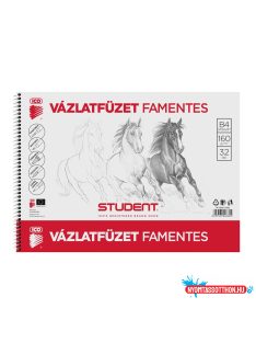 Vázlatfüzet B4, 160g. famentes Student