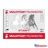 Vázlatfüzet B4, 120g. félfamentes Student