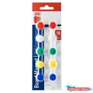 Mágnes 15mm, 10 db/csomag, 5 klf. szín vegyesen Ico