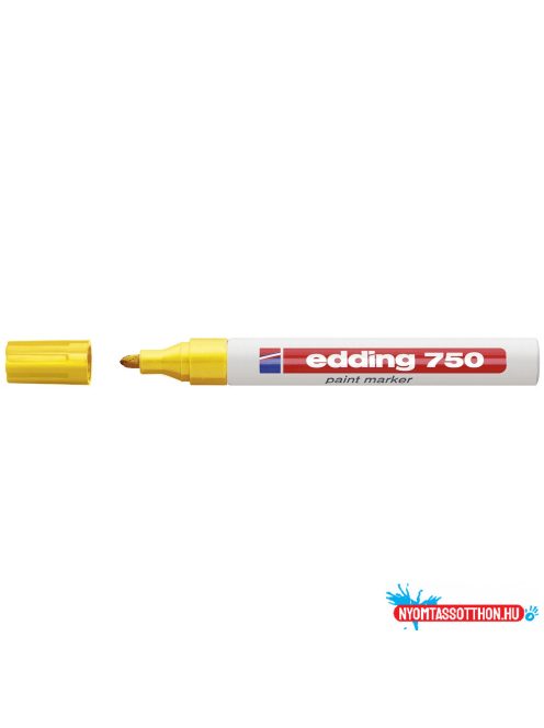 Lakkmarker 2-4mm, kerek Edding 750 sárga