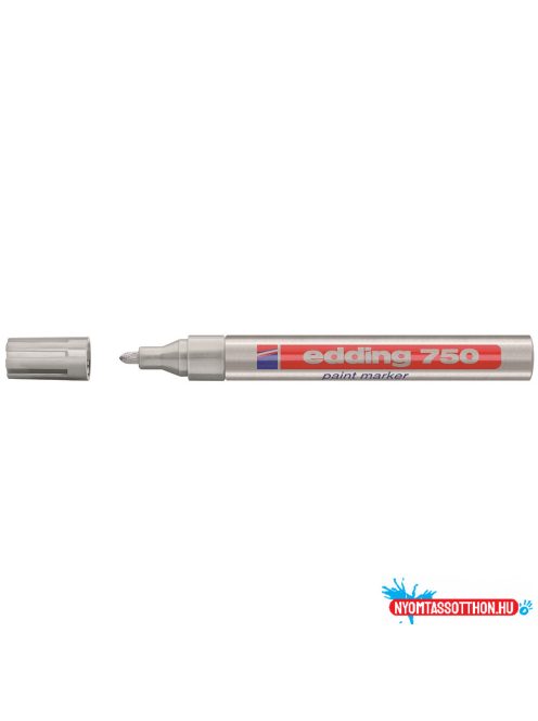 Lakkmarker 2-4mm, kerek Edding 750 ezüst