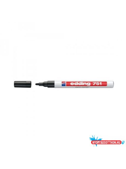 Lakkmarker 1-2mm, kerek Edding 751 fekete