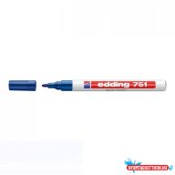 Lakkmarker 1-2mm, kerek Edding 751 kék