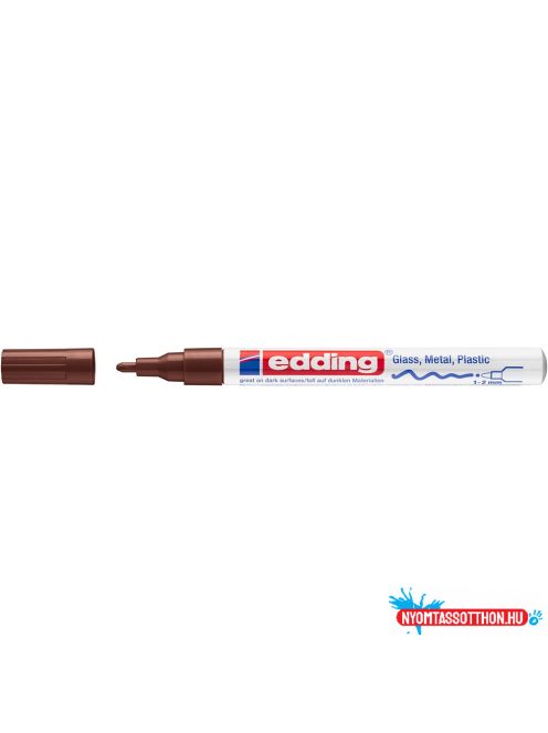 Lakkmarker 1-2mm, kerek Edding 751 barna