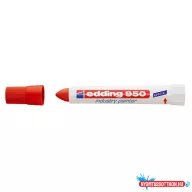 Alkoholos jelölõ marker 10mm, kúpos Edding 950 piros