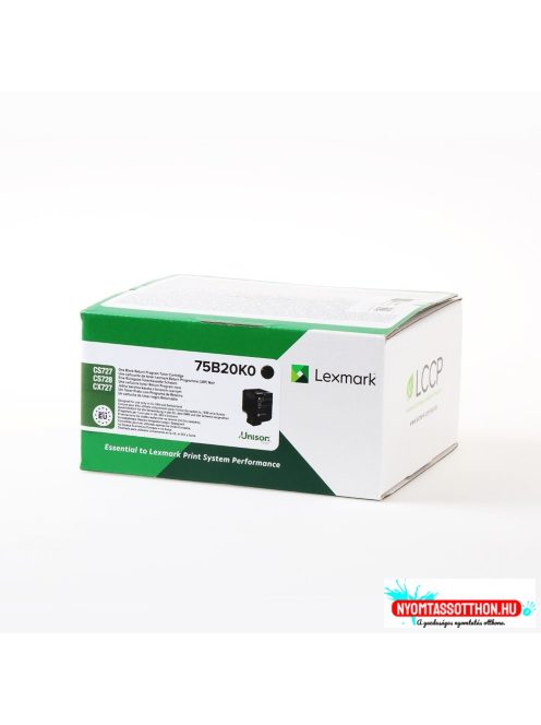 Lexmark CS / CX727 / CS728 Return Toner Black 13K (Original) 75B20K0