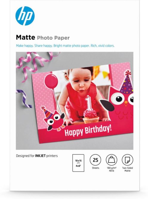 HP Matte Photo Paper - 25 sheets 180g (Original)